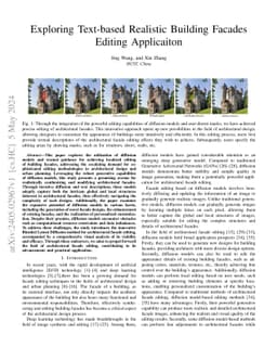 Exploring Text-based Realistic Building Facades Editing Applicaiton