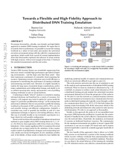 Towards a Flexible and High-Fidelity Approach to Distributed DNN
  Training Emulation