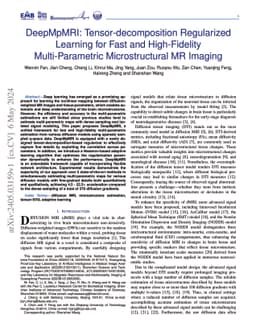 DeepMpMRI: Tensor-decomposition Regularized Learning for Fast and High-Fidelity Multi-Parametric Microstructural MR Imaging