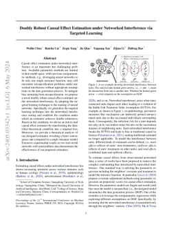 Doubly Robust Causal Effect Estimation under Networked Interference via
  Targeted Learning