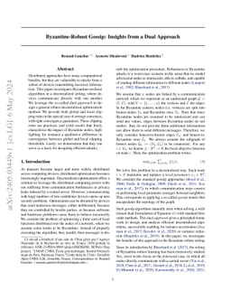 Byzantine-Robust Gossip: Insights from a Dual Approach