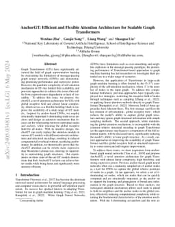 AnchorGT: Efficient and Flexible Attention Architecture for Scalable
  Graph Transformers