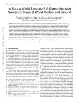 Is Sora a World Simulator? A Comprehensive Survey on General World
  Models and Beyond