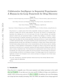 Collaborative Intelligence in Sequential Experiments: A
  Human-in-the-Loop Framework for Drug Discovery