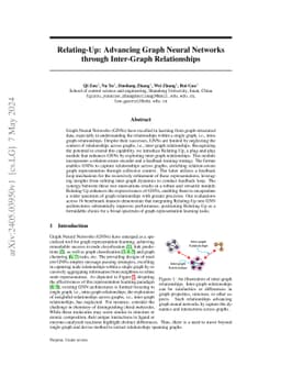 Relating-Up: Advancing Graph Neural Networks through Inter-Graph
  Relationships