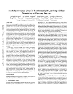 SwiftRL: Towards Efficient Reinforcement Learning on Real
  Processing-In-Memory Systems