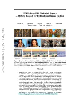 SEED-Data-Edit Technical Report: A Hybrid Dataset for Instructional
  Image Editing