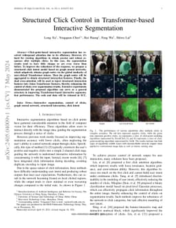 Structured Click Control in Transformer-based Interactive Segmentation