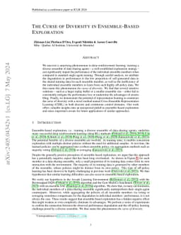 The Curse of Diversity in Ensemble-Based Exploration