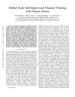 Global Scale Self-Supervised Channel Charting with Sensor Fusion