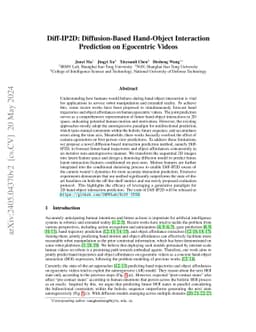 Diff-IP2D: Diffusion-Based Hand-Object Interaction Prediction on
  Egocentric Videos