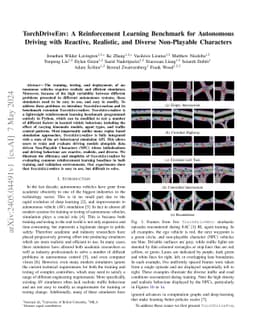 TorchDriveEnv: A Reinforcement Learning Benchmark for Autonomous Driving
  with Reactive, Realistic, and Diverse Non-Playable Characters