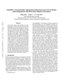 ClothPPO: A Proximal Policy Optimization Enhancing Framework for Robotic
  Cloth Manipulation with Observation-Aligned Action Spaces