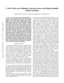 A Novel Wide-Area Multiobject Detection System with High-Probability
  Region Searching