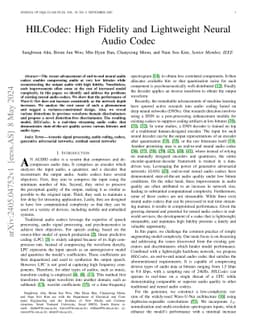 HILCodec: High Fidelity and Lightweight Neural Audio Codec
