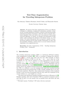 Test-Time Augmentation for Traveling Salesperson Problem
