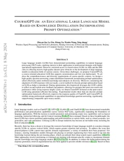 CourseGPT-zh: an Educational Large Language Model Based on Knowledge
  Distillation Incorporating Prompt Optimization