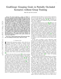 GoalGrasp: Grasping Goals in Partially Occluded Scenarios without Grasp Training
