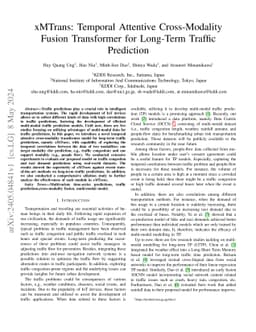xMTrans: Temporal Attentive Cross-Modality Fusion Transformer for
  Long-Term Traffic Prediction