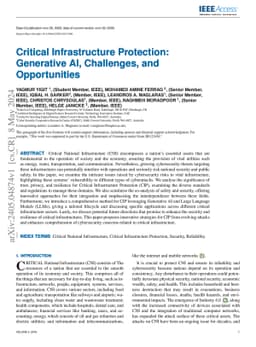 Critical Infrastructure Protection: Generative AI, Challenges, and
  Opportunities