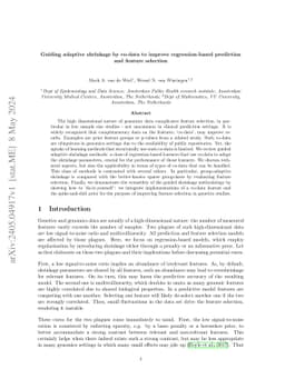 Guiding adaptive shrinkage by co-data to improve regression-based
  prediction and feature selection