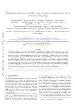 Learning-to-learn enables rapid learning with phase-change memory-based
  in-memory computing