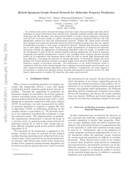 Hybrid Quantum Graph Neural Network for Molecular Property Prediction