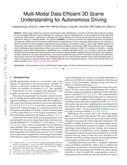 Multi-Modal Data-Efficient 3D Scene Understanding for Autonomous Driving