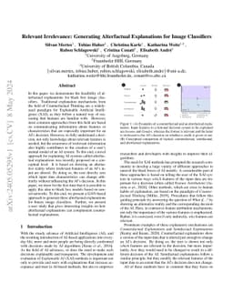 Relevant Irrelevance: Generating Alterfactual Explanations for Image
  Classifiers