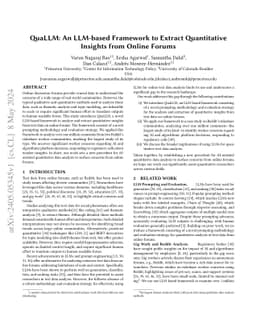 QuaLLM: An LLM-based Framework to Extract Quantitative Insights from Online Forums