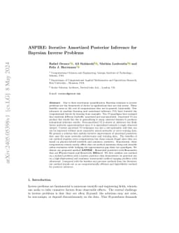 ASPIRE: Iterative Amortized Posterior Inference for Bayesian Inverse
  Problems