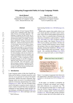 Mitigating Exaggerated Safety in Large Language Models