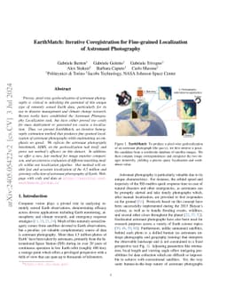 EarthMatch: Iterative Coregistration for Fine-grained Localization of
  Astronaut Photography