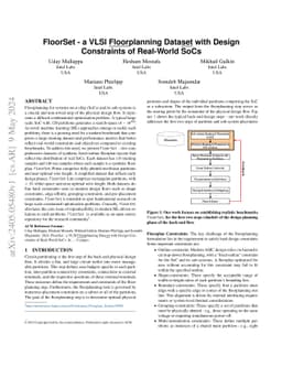 FloorSet -- a VLSI Floorplanning Dataset with Design Constraints of
  Real-World SoCs