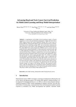 Advancing Head and Neck Cancer Survival Prediction via Multi-Label
  Learning and Deep Model Interpretation