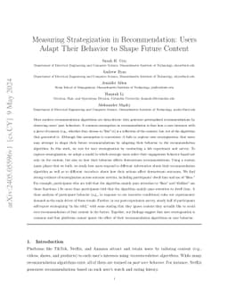 Measuring Strategization in Recommendation: Users Adapt Their Behavior
  to Shape Future Content