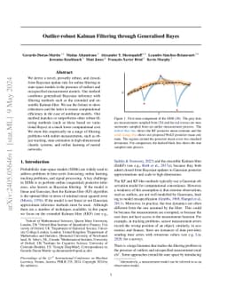 Outlier-robust Kalman Filtering through Generalised Bayes