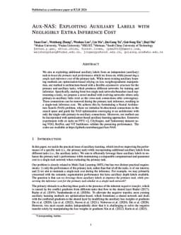 Aux-NAS: Exploiting Auxiliary Labels with Negligibly Extra Inference
  Cost