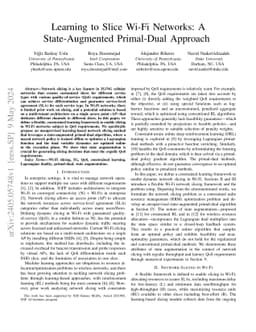 Learning to Slice Wi-Fi Networks: A State-Augmented Primal-Dual Approach
