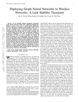 Deploying Graph Neural Networks in Wireless Networks: A Link Stability
  Viewpoint