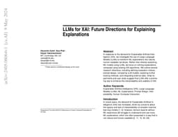 LLMs for XAI: Future Directions for Explaining Explanations
