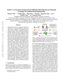 FedGCS: A Generative Framework for Efficient Client Selection in
  Federated Learning via Gradient-based Optimization