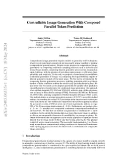 Controllable Image Generation With Composed Parallel Token Prediction