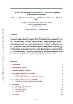 Calo-VQ: Vector-Quantized Two-Stage Generative Model in Calorimeter
  Simulation