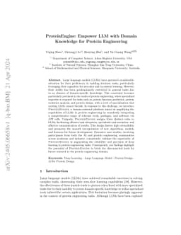 ProteinEngine: Empower LLM with Domain Knowledge for Protein Engineering