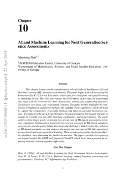 AI and Machine Learning for Next Generation Science Assessments