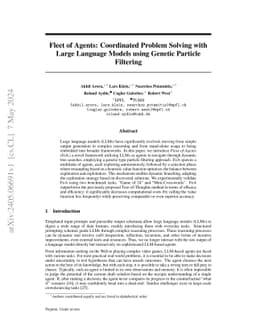 Fleet of Agents: Coordinated Problem Solving with Large Language Models