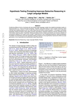 Hypothesis Testing Prompting Improves Deductive Reasoning in Large
  Language Models