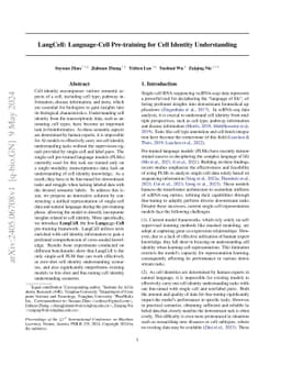 LangCell: Language-Cell Pre-training for Cell Identity Understanding