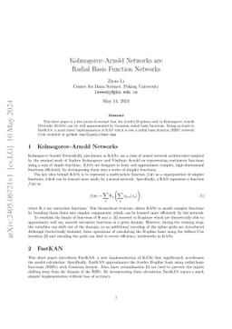 Kolmogorov-Arnold Networks are Radial Basis Function Networks